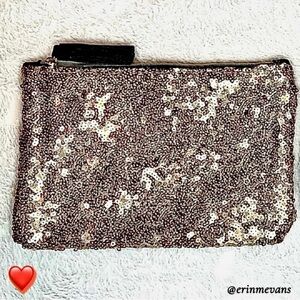 Free with $15 Purchase Ipsy Cosmetic Bag December 2018 Black Pleather New